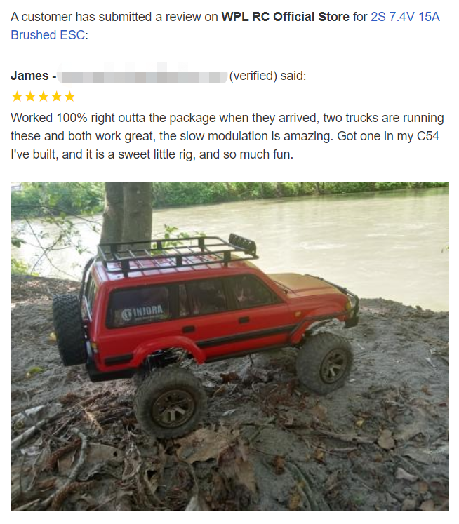 ESC cepillado 2S 7,4V 15A