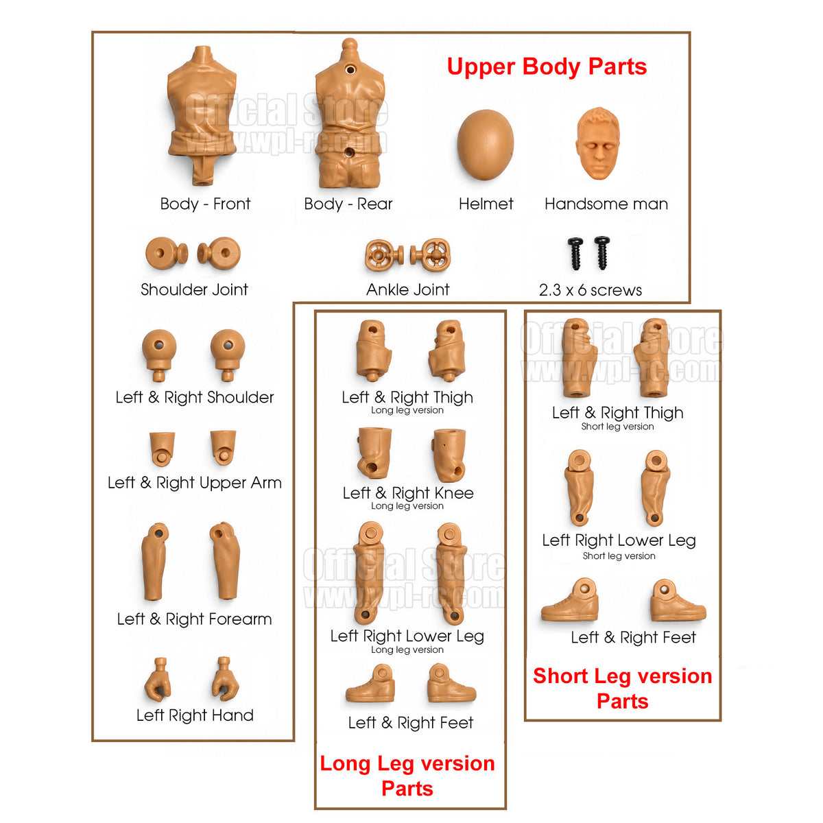 WPL Articulated Driver Figure - Unassembled
