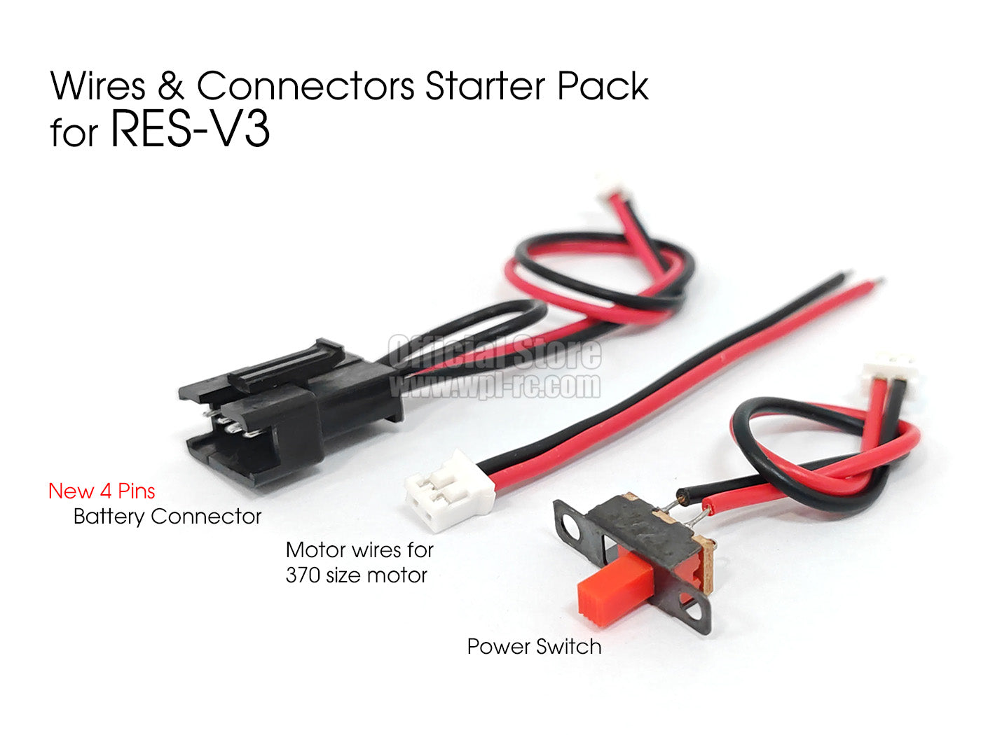Wires & Connectors for R.E.S-V3 (For Official Store Members only) - WPL RC Official Store