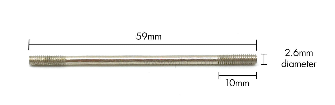 59mm Steel Linkage Link Rod - 4 pcs - WPL RC Official Store