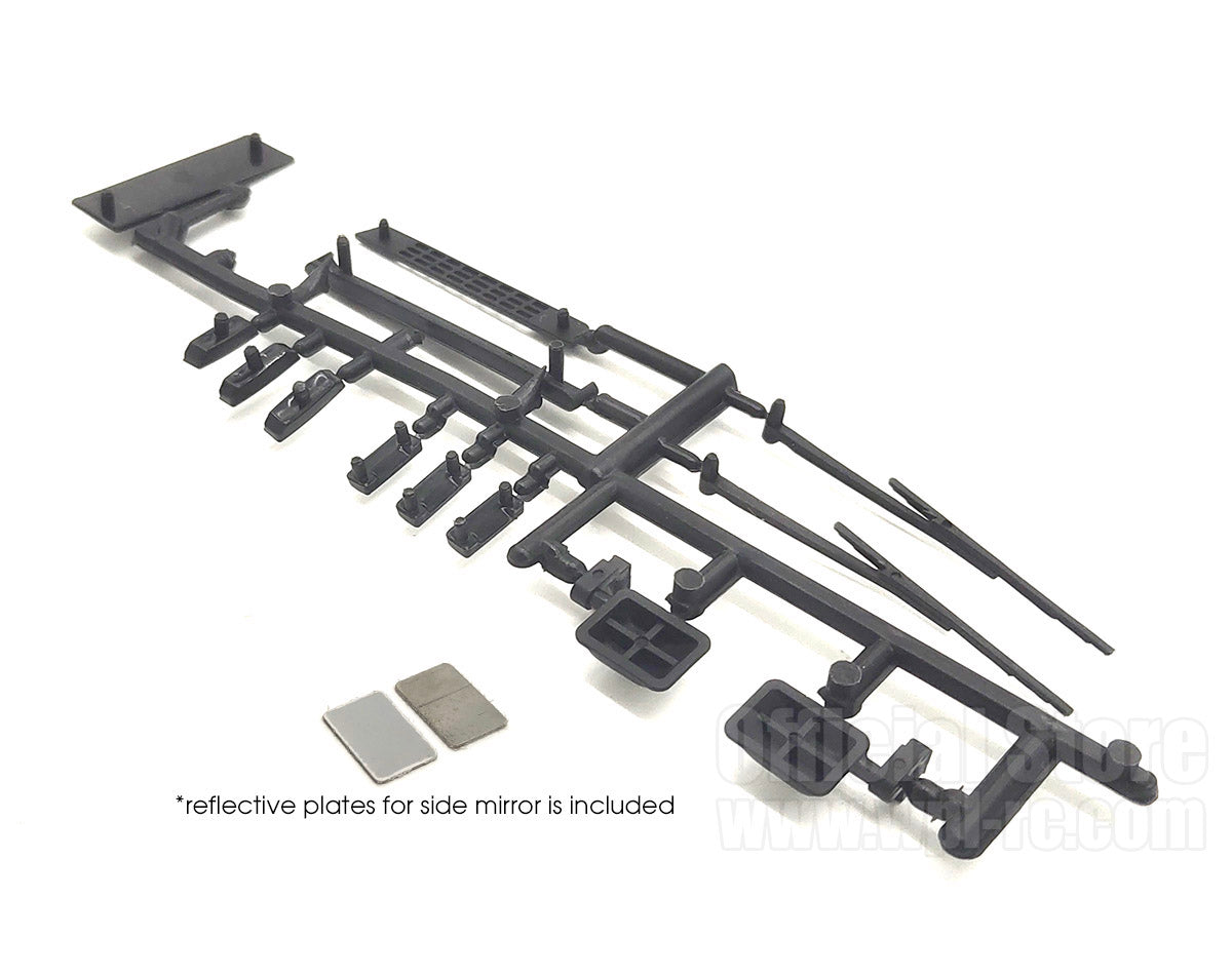 D42 Side Mirror Door Handle Grille Reg Plate Wiper Reflective Plate - WPL RC Official Store