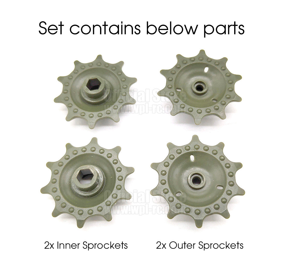 Front Wheel Sprocket for E1 Tracked Vehicle - WPL RC Official Store