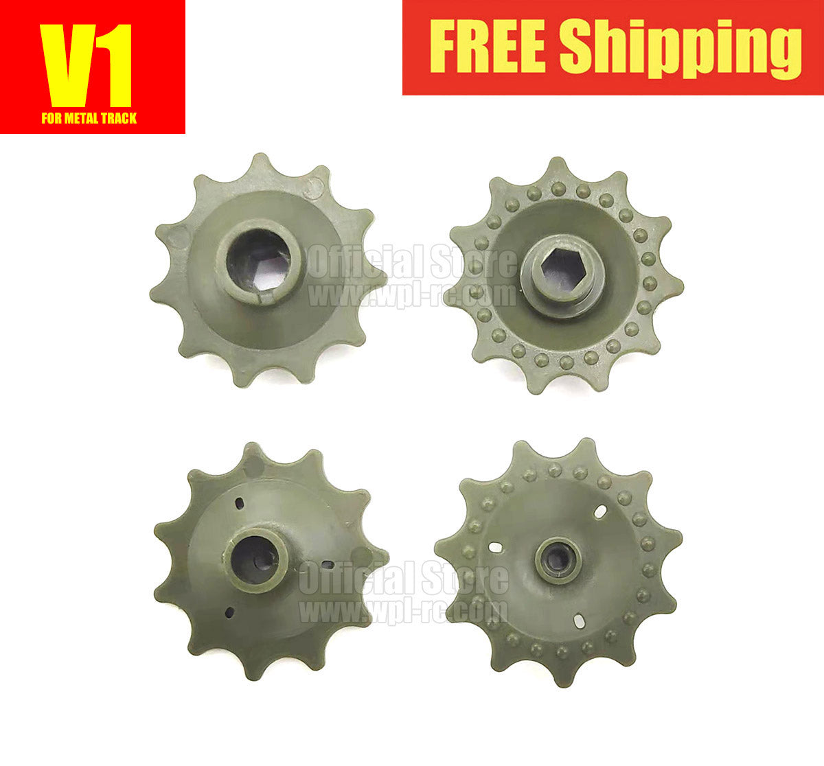 Front Drive Sprocket for Metal Track V1 & V2 - WPL RC Official Store