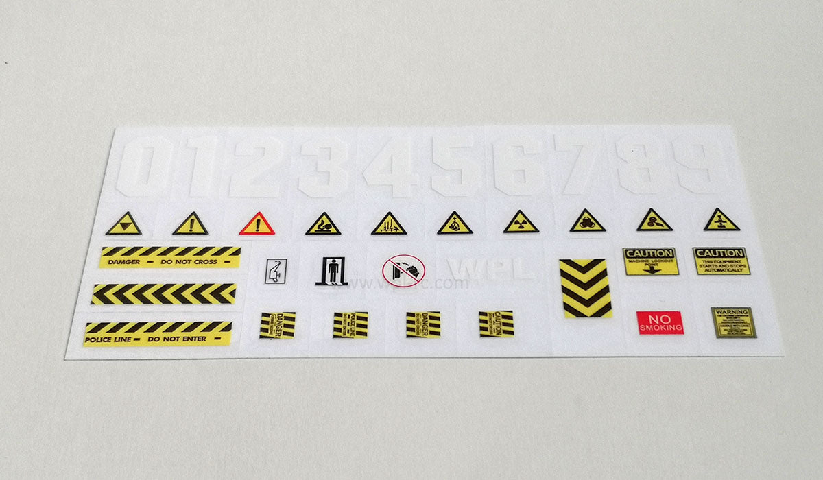 Warning Caution Sticker Decal - WPL RC Official Store