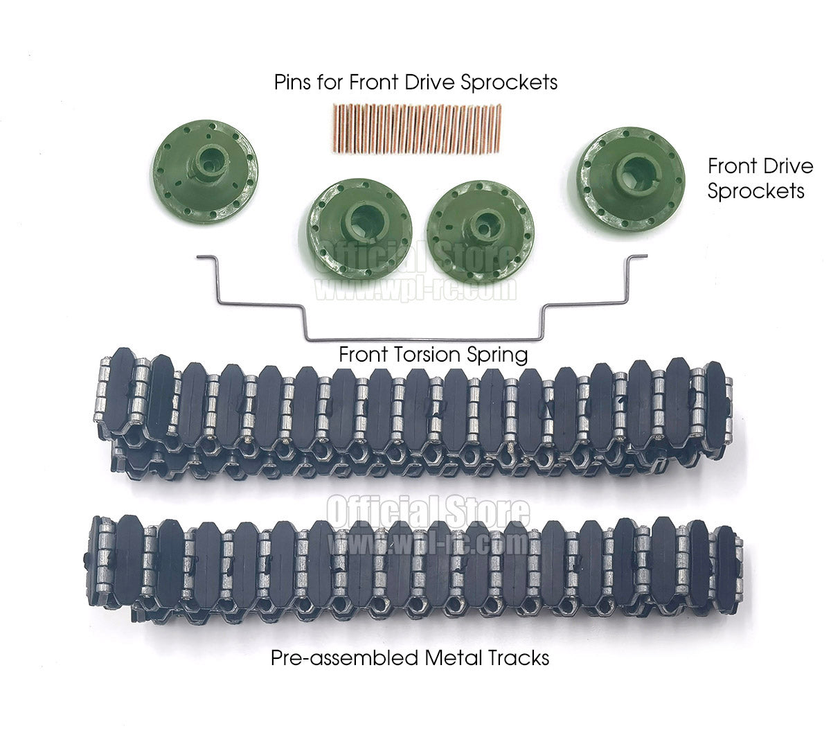 E1 RTR Metal Tracks Upgrade (Pre-assembled) - WPL RC Official Store