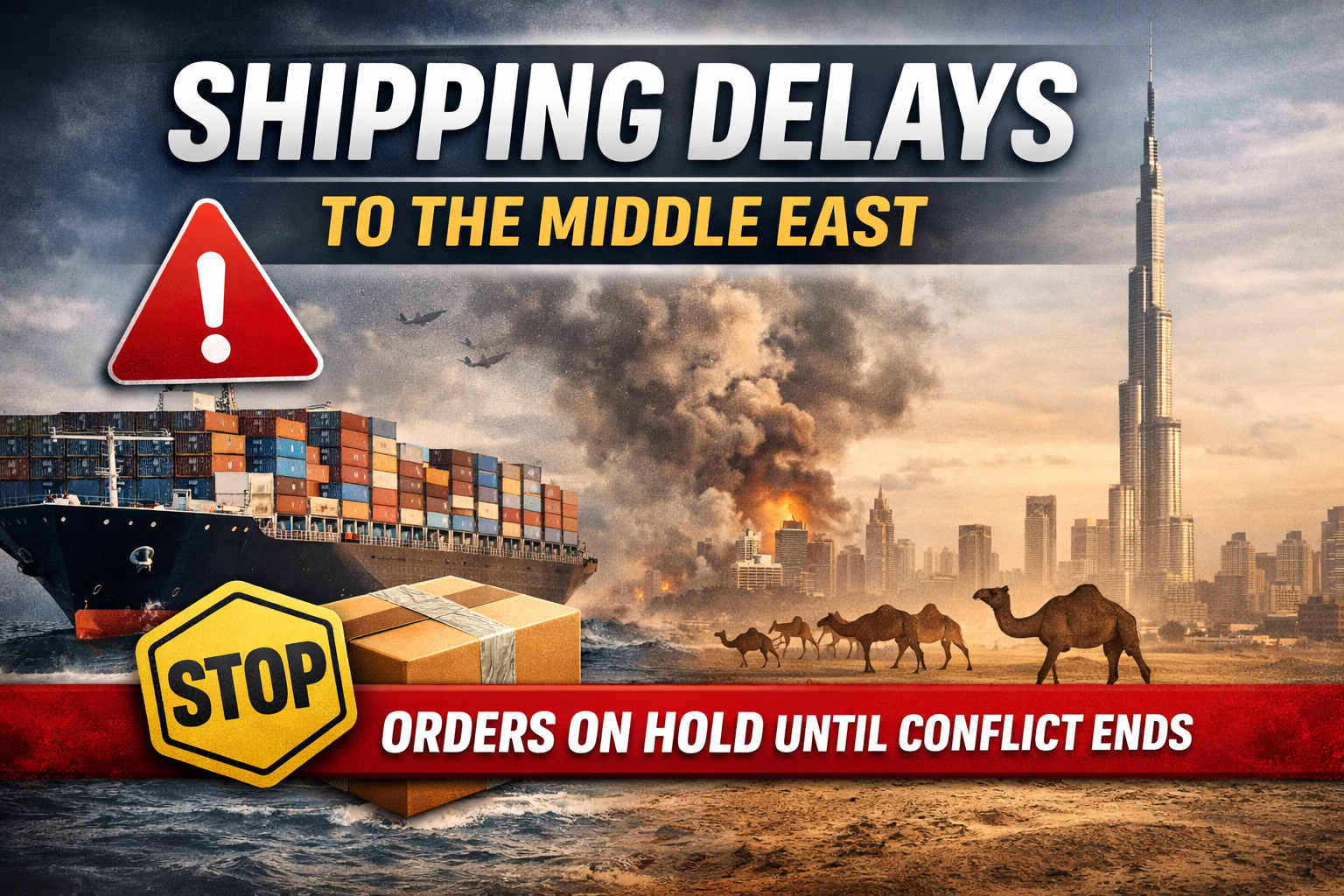 Shipping Update: Temporary Delivery Delays to the Middle East – WPL RC ...
