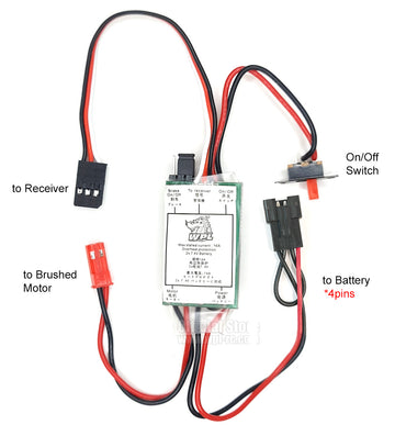 2S 7.4V 15A Brushed ESC – WPL RC Official Store