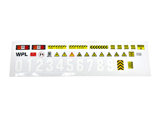 Warning Caution Sticker Decal - WPL RC Official Store