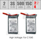 2pcs 3S 11.1V 500mAh 15C LiPo Battery