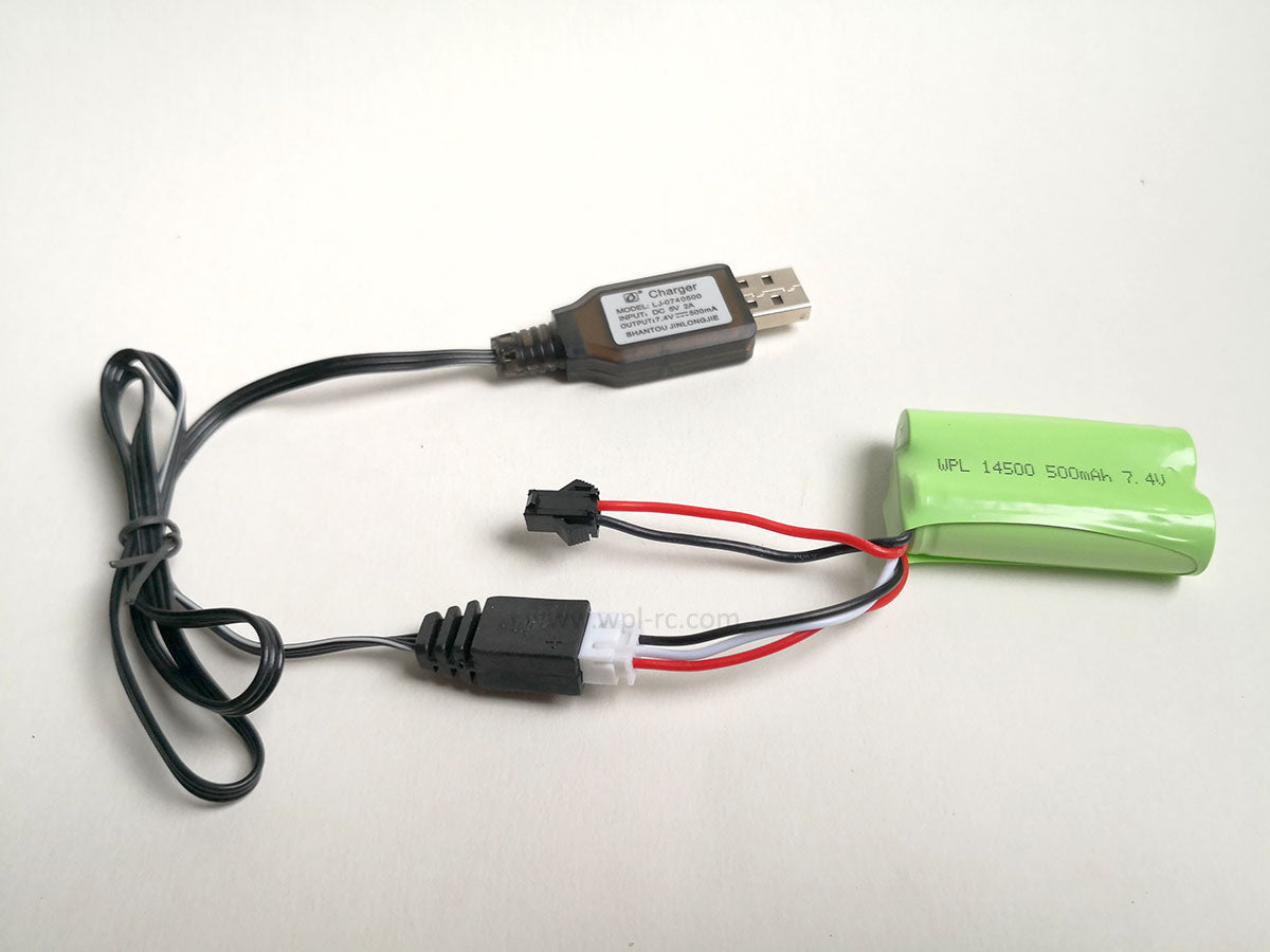 2S 7.4V USB Battery Charger - WPL RC Official Store