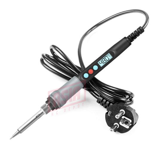 Soldering Iron 90W Adjustable Temp with Digital Display & 5 Soldering Tip US UK EU Plug - WPL RC Official Store