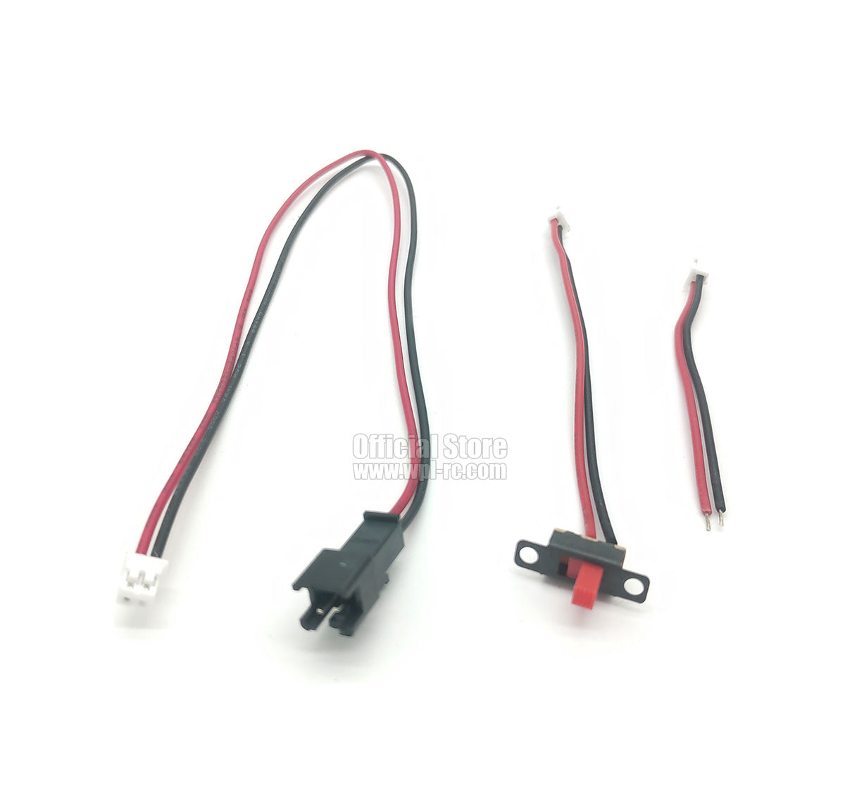 Long Battery Wires + Motor Wires + Switch for D12 & D42 Receiver - WPL RC Official Store