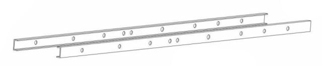 B Series 6x6 Chassis Frame Rail - WPL RC Official Store