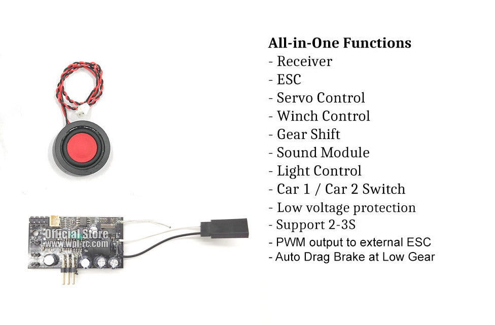 RES-V3 - Radio, ESC & Sound Controller All-In-One - WPL RC Official Store