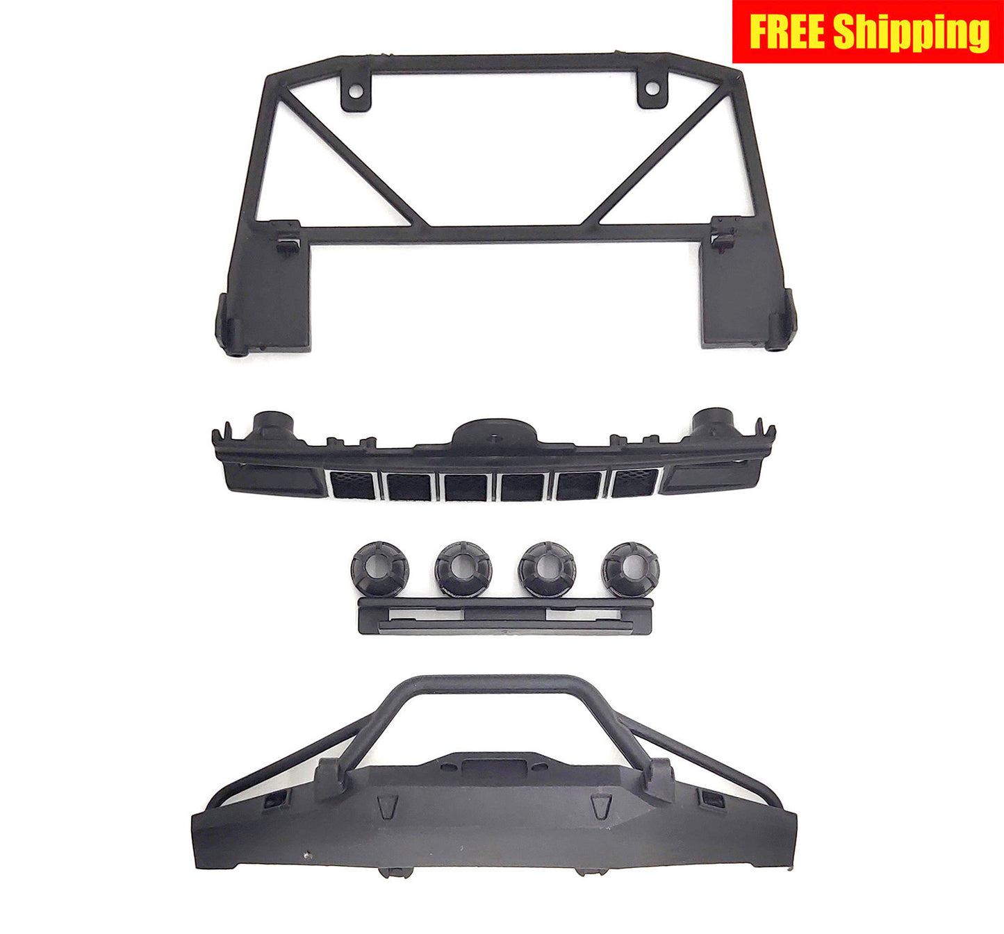 C14 Bull Bar Roof Spotlight Grill Roll Bar Roll Cage - WPL RC Official Store