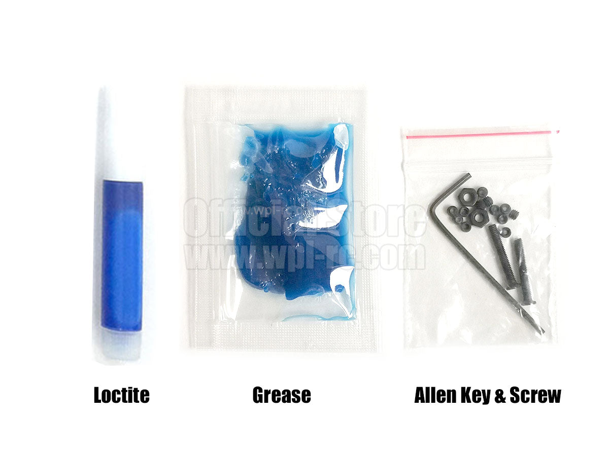 Loctite, Grease, Allen Key, Grub Screws, Screws, Nuts Bag Tools bag - WPL RC Official Store