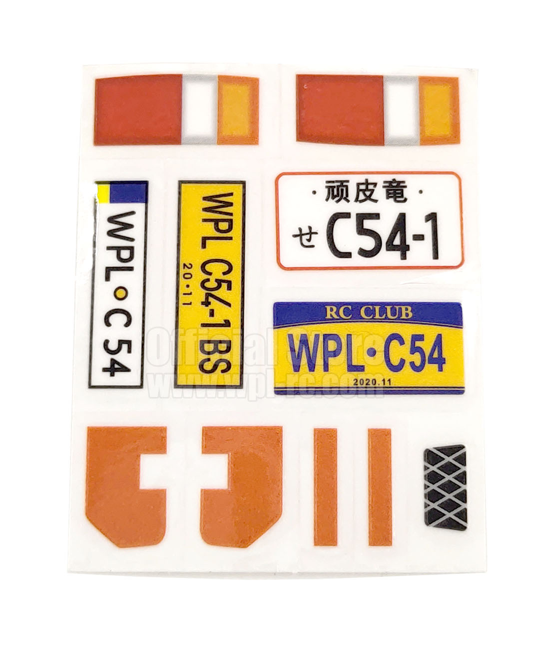 C54 Sticker Decal - WPL RC Official Store
